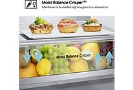 Frigorífico Combi LG GBV5250CPY, 387 litros, Clase C, Inox Antihuellas