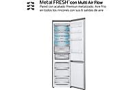 Frigorífico Combi LG GBV5250CPY, 387 litros, Clase C, Inox Antihuellas