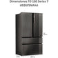 Frigorífico Americano Haier FD 100 Series 7 HB26FSNAAA, 750 L, No Frost, Inverter, Grafito