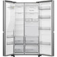 Frigorífico Americano Hisense RS818N4TIE1, 636 L, No Frost, Inox