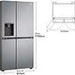Frigorífico Americano LG GSLV71PZTD, 635 L, No Frost, Inox Antihuellas