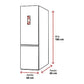 Frigorífico Combi Bosch KGN36VWEA, 326 L, No Frost, Cajón VitaFresh, Blanco