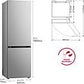 Frigorífico Combi LG GBV3100CPY, 344 L, No Frost, DoorCooling+™, FRESHBalancer™, Inox Antihuellas