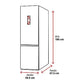 Frigorífico Combi LG GBV3100CPY, 344 L, No Frost, DoorCooling+™, FRESHBalancer™, Inox Antihuellas