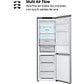 Frigorífico Combi LG GBV3100CPY, 344 L, No Frost, DoorCooling+™, FRESHBalancer™, Inox Antihuellas