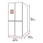 Frigorífico Multidoor Bosch KFN96APEA, 605 L, 183 cm, Inox