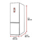 Frigorífico combi Haier HTW5620CNMG, No Frost, 414 L, 205 cm, Wi-Fi, Inox