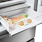 Frigorífico combi Haier HTW5620CNMG, No Frost, 414 L, 205 cm, Wi-Fi, Inox