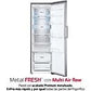 Frigorífico una puerta LG GLM71MBCSF, No Frost, DoorCooling+™, ThinQ™, 386 L, Inox