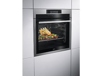 Horno AEG BPE642120M, 71 L, Multifunción, Limpieza Pirolítica, Grill, Inox Antihuella