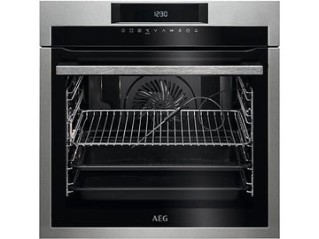 Horno AEG BPE642120M, 71 L, Multifunción, Limpieza Pirolítica, Grill, Inox Antihuella