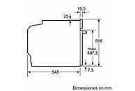 Horno Pirolítico Multifunción Bosch Serie 4 HBA574ES3, 71 L, Inox