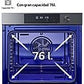 Horno integrable LG WS7D7631WB, 76 L, Pirolítico, Multifunción, Acero negro mate