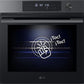 Horno integrable LG WS7D7631WB, 76 L, Pirolítico, Multifunción, Acero negro mate