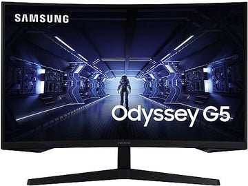 Monitor gaming Samsung Odyssey G5 LC27G54TQBUXEN, 27", WQHD, 1 ms, 144 Hz, Curvo, Negro
