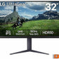 Monitor gaming LG 32GS85Q-B, 31.5", WQHD, Nano IPS, 1 ms, 180 Hz, HDR10, FreeSync & G-SYNC, Negro