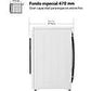 Lavadora LG F2WR5S09A0W de 9 kg, Fondo Súper Reducido, Clase A, Blanco