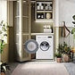 Lavadora LG F4X1008NWH, 8 kg, 1400 rpm, Clase A, Blanco Marfil