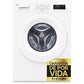 Lavadora LG F4X1008NWH, 8 kg, 1400 rpm, Clase A, Blanco Marfil