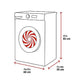 Lavadora LG F4X1008NWH, 8 kg, 1400 rpm, Clase A, Blanco Marfil