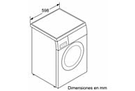 Lavadora Bosch WUU28T8XES, 8 kg, 1400 rpm, Clase A, Inox