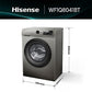 Lavadora Hisense WF1Q8041BT de 8 kg, Eficiencia A-20%, Gris - Electrodomésticos Idea SL