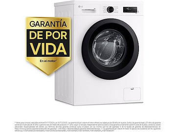 Lavadora LG F4X1009NWK de 9 kg, 1400 rpm, Clase A, Blanco Marfil - Electrodomésticos Idea SL