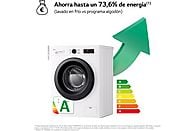 Lavadora LG F4X1009NWK de 9 kg, 1400 rpm, Clase A, Blanco Marfil