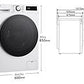 Lavadora secadora LG F2DR5S09A1W, 9/5 kg, 1400 rpm, Blanco - Electrodomésticos Idea SL