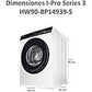Lavadora Haier I-Pro Series 3 (HW90-BP14939-S), 9 kg, Clase A, Blanco