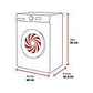 Lavadora LG F4WR5009A6W, 9 kg, Clase A/A, Blanco