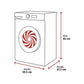 Lavadora Haier I-Pro Series 1 (HW80-BP14929A-S), 8 kg, Clase A, Blanco