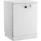 Lavavajillas Beko BDFN26640WC, 16 servicios, 6 programas, 59.8 cm, Tercera bandeja, Blanco