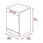 Lavavajillas Beko BDFN26640XC, 16 servicios, 6 programas, Clase C, Inox