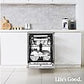 Lavavajillas LG DF587HVS – 10 servicios, 10 programas, 60 cm, Lavado a vapor, Acero antihuellas, Clase A