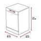 Lavavajillas LG DF587HVS – 10 servicios, 10 programas, 60 cm, Lavado a vapor, Acero antihuellas, Clase A