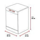 Lavavajillas OK. ODW 6041-1 E FS, 12 servicios, 6 programas, 60 cm, Blanco, Clase E