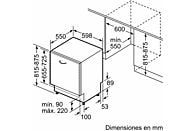 Lavavajillas integrable Balay 3VF5012NP, 12 servicios, Conectividad Wi-Fi