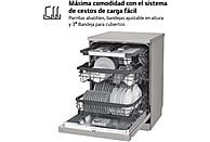 Lavavajillas libre instalación LG DF355FP.APZQEES, 60 cm, Inox antihuellas