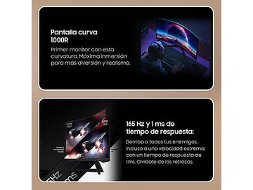 Monitor Gaming Curvo Samsung Odyssey G5 (LS27CG552EUXEN), 27