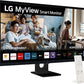 Monitor Smart LG 32SR50F-B, 32 pulgadas, Full HD, webOS 23, Negro