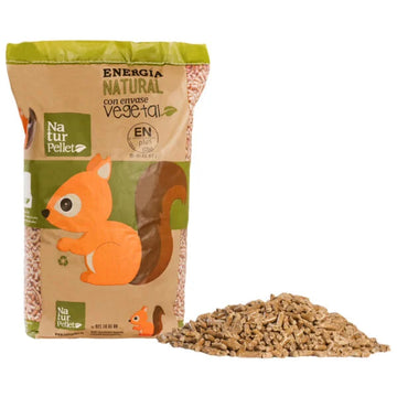 Palet de Pellets NATURPELLET | 70 Sacos, Doble Certificación ENplus A1 y DINplus