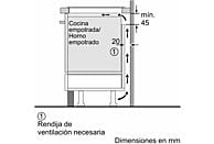 Placa de Inducción Balay 3EB967FRE, 3 Zonas con zona de 32 cm, Negra