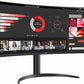 Monitor gaming LG 34WR55QC-B, 34", UWQHD (3440 × 1440), VA, 100 Hz, HDR10, FreeSync, Curvo, Negro
