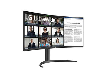 Monitor gaming LG 34WR55QC-B, 34", UWQHD (3440 × 1440), VA, 100 Hz, HDR10, FreeSync, Curvo, Negro
