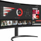 Monitor gaming LG 34WR55QC-B, 34", UWQHD (3440 × 1440), VA, 100 Hz, HDR10, FreeSync, Curvo, Negro