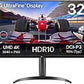 Monitor gaming LG 32UR550K-B, 31.5", UHD 4K, FreeSync, HDR10, 4 ms, VA, Altura ajustable, Negro