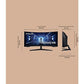 Monitor gaming Samsung Odyssey G5 LC34G55TWWPXEN, 34" UWQHD, 165 Hz, 1 ms, FreeSync Premium, Curvo 1000R, Negro