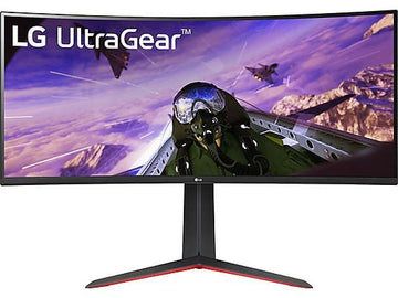 Monitor gaming LG UltraGear™ 34GP63AP-B, 34" UWQHD, 160 Hz, 5 ms, HDR10, FreeSync Premium, Curvo, Negro/Rojo