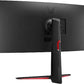 Monitor gaming LG UltraGear™ 34GP63AP-B, 34" UWQHD, 160 Hz, 5 ms, HDR10, FreeSync Premium, Curvo, Negro/Rojo